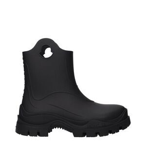 Moncler Black Cotton Ankle Women's Boots